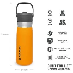 Stanley Iceflow Flip Straw Water Bottle - Isolierflasche -Camping Gear Verkauf stanley iceflow flip straw water bottle isolierflasche detail 4