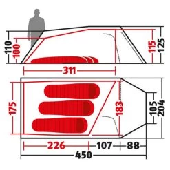 Camping Gear Verkauf -Camping Gear Verkauf wechsel tempest 3 3 personen zelt detail 2